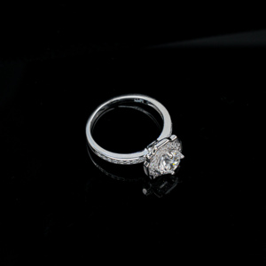 Bague exquise pour femme en argent S925 avec diamant cultivé C - Product Image 4
