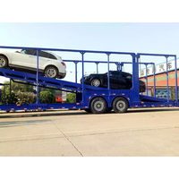Semi-remorque porte-voitures en acier à 2 ou 3 essieux avec une charge utile maximale de 40T, véhicule de transport de haute qualité, porte-voitures semi-remorque