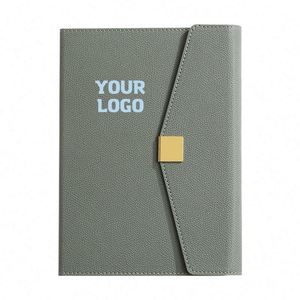 Hot Selling <b>A5</b> Pebble PU Leather Book Agenda Journal Budget Notebook Tri-Fold Gold Ring <b>Binder</b> Planner - Product Image 1