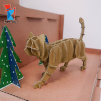 Puzzle 3D éducatif en papier Paper Jazz CS158 à faire soi-même, avec moins de 50 pièces, pour les enfants de 5 ans et plus (y compris les 5 à 7 ans), décoration d'intérieur