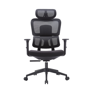 <span class=keywords><strong>Chaise</strong></span> <span class=keywords><strong>de</strong></span> <span class=keywords><strong>bureau</strong></span> pivotante multifonctionnelle avec dossier moyen réglable en hauteur, appui-tête rotatif, accoudoirs et tissu en maille pour ordinateur <span class=keywords><strong>de</strong></span> direction - Product Image 4