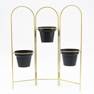 Metà del Secolo Elegante Decorazione del Giardino Vaso di Fiori In <span class=keywords><strong>Metallo</strong></span> Del Basamento Fioriera Titolare - Product Image 2