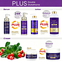 Kit de Soins Éclaircissants 5 Jours du Fabricant : Sérum Double Glutathion Vitamine C, Crème Visage Anti-Taches, Savon Blanchissant – Fourniture OEM/ODM