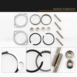 Kit de Brida de Escape Moshark de 48.9 mm (1.92 pulgadas) para Conexión de Tubo de Motocicleta Harley Big Twin, Junta de Sellado - Product Image 3