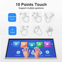 Pantalla LCD de Marca Económica de 32, 43 y 55 Pulgadas, Ultrafina, con Soporte de Pie, IP65, Sistema Operativo Android, WIFI, para Centros Comerciales