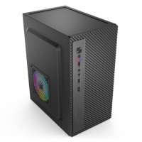 Boîtier d'ordinateur de bureau en gros, format tour moyenne, châssis de bureau professionnel Micro-ATX ITX, personnalisable avec logo