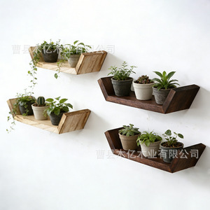 Estantes de pared de madera, rectangulares, multiusos, decorativos, para el hogar, la oficina o el dormitorio. - Product Image 1