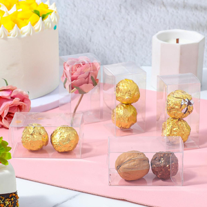 High Quality Custom Size Transparent <strong>Chocolate</strong> Candy Box <strong>Rectangle</strong> PVC Box Clear Plastic PET <strong>Packaging</strong> Boxes - Product Image 3