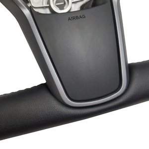 Pour <span class=keywords><strong>Tesla</strong></span> Yoke <span class=keywords><strong>Alcantara</strong></span> Aroham volant en Fiber de carbone mat pour <span class=keywords><strong>Tesla</strong></span> modèle Y modèle 3 2017 2018 2019 2020 2021 - Product Image 3