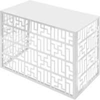 JH-Mech Écrans d'intimité personnalisés 43,3 x 31,5 pouces, structure fermée, clôture décorative en aluminium pour climatiseur split