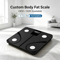 Balance intelligente en verre numérique Conridel CS950 avec écran LCD, alimentée par batterie, surveillance de la composition corporelle haute précision, 180 kg