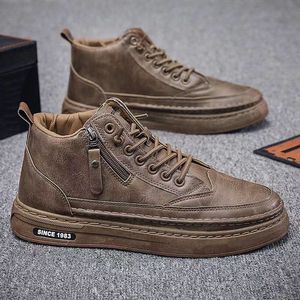 Nouvelles <span class=keywords><strong>Bottes</strong></span> Montantes Décontractées pour Hommes <span class=keywords><strong>2023</strong></span> – Chaussures de Marche <span class=keywords><strong>Tendance</strong></span> - Product Image 2