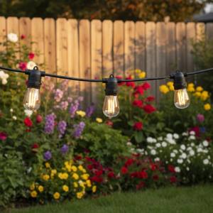 <span class=keywords><strong>Luces</strong></span> de Navidad para Boda, Cable Transparente de 48 pies (15 m), Bombilla <span class=keywords><strong>LED</strong></span> E27 S14, Impermeable, para Bar, <span class=keywords><strong>Patio</strong></span>, Jardín, Cafetería, Guirnalda de <span class=keywords><strong>Luces</strong></span> <span class=keywords><strong>LED</strong></span> - Product Image 6