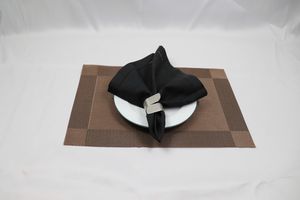 Nappe de table professionnelle en lin fait main 60x60cm avec ourlet double couture pour hôtels et restaurants - Product Image 2