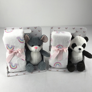 Prix d'usine en gros Animal lion tigre ours chien éléphant en peluche avec couverture pour bébé - Product Image 4