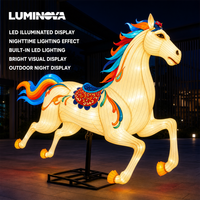Linterna LED Impermeable para Exteriores con Diseño de Caballo del Zodiaco Chino, Personalizada por la Fábrica de Zigong, para el Festival de Primavera