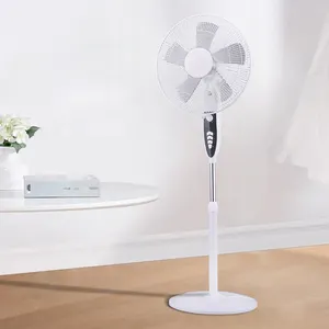 Customizable ajustable height high speed powerful cheap price plastic grill ac 16inch electric stand fan