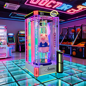 Grande machine de jeu d'arcade d'intérieur sur pied, type grue à ciseaux, pour la distribution de peluches et de cadeaux - Product Image 4