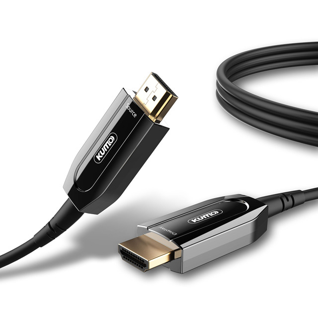 KUMO High Quality 8K 60Hz 4K 120Hz HD Video Cable 10M 15M 20M 30M 50M 100M Fiber Optic HDMI 2.1 Cable