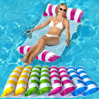 Hamac gonflable en PVC pour piscine, chaise longue flottante pliable, radeau de piscine 120x70cm pour la natation/la baignade/les sports