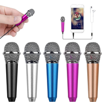 Microphone Bluetooth portable mini pour chant, instruments de musique, karaoké, compatible avec téléphone portable, ordinateur portable, avec chargement USB