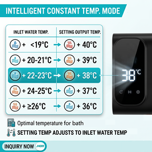 <span class=keywords><strong>Chauffe</strong></span>-<span class=keywords><strong>eau</strong></span> électrique instantané sans réservoir intelligent OEM/ODM 5,5-7,8 kW avec pommeau de douche intégré pour salle de bain - Product Image 6