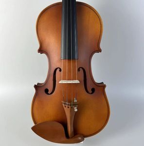 Viola de Madera Maciza Personalizada para Estudiantes, Pintada, con Arco de Madera de Brasil, Tapa de Abeto y Fondo/Lados de Arce, a Precio Económico - Product Image 1