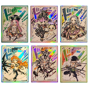 Personalizado Holográfico Luffy Vivi Perona Cartão De Negociação Protetor Kraft Papel Tampa Exterior Magia MTG Jogo Cartão Manga Papelão - Product Image 1
