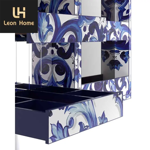 Armadietto di lusso in metallo specchio Home Bar in metallo lucidato mobili in legno per soggiorno in vetro - Product Image 5