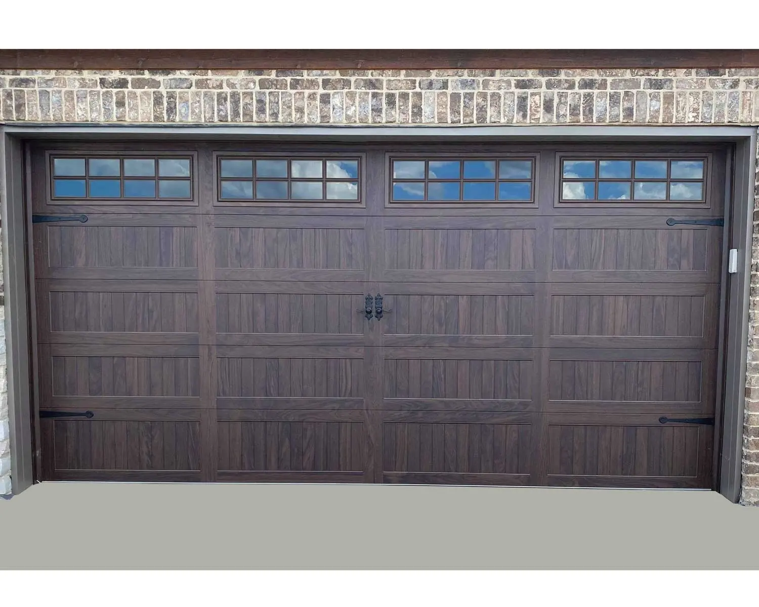 Секционные гаражные ворота из американской древесины, накладные умные ворота-каретки 9x8, откидные раздвижные складные гаражные двери из массива дуба, цена