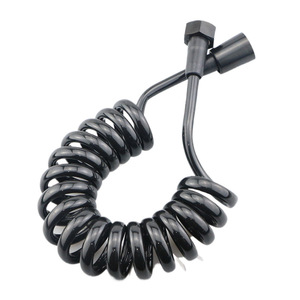Tuyau flexible télescopique KS Tpu avec noyau en cuivre et capuchon, 1,5 m, 2 m, gris, noir, blanc, pour eau chaude et froide - Product Image 1