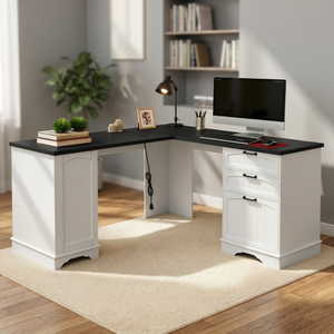 Modern Foldable Solid Wood Commercial Office <b>Desk</b> for <b>Secretaries</b>- and Bosses-Custom Nordic Design - Product Image 4