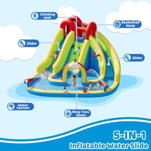 Hot Sale Kids Backyard Water Slide <b>Bounce</b> House With 450W Blower Jumping <b>Castle</b> Water Park Inflatable Indoor Outdoor - Product Image 3