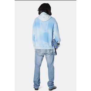 <span class=keywords><strong>Felpe</strong></span> con Cappuccio Vintage da Uomo all'Ingrosso, con Logo Stampato, Slogan, Effetto Lavaggio Enzimatico, Motivo a Onde Irregolari e Cerniera - Product Image 6