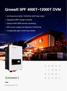 Growatt SPF 10000T DVM(WIFI-F) 10KW Sistema Híbrido Solar Inteligente Trifásico - Product Image 4