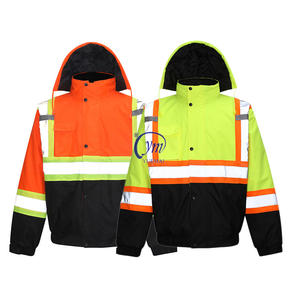 Veste de <span class=keywords><strong>s</strong></span>écurité réfléchissante de classe 3 haute visibilité orange jaune imperméable pour moto de qualité OEM - Product Image 1
