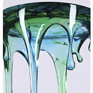 โต๊ะข้างเรซิ่นลายหยดน้ำ สีไล่ระดับแบบศิลปะ สำหรับตกแต่งบ้าน โรงแรม ห้องนั่งเล่น - Product Image 4