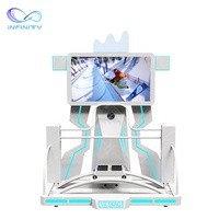 Équipement de jeu de parc d'attractions de réalité virtuelle 9D Vr d'intérieur, Machine de jeu de simulateur de Ski Vr pour le Ski et le surf