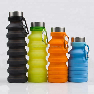 <span class=keywords><strong>Gran</strong></span> oferta botella para deporte al exterior plegable de silicona plegable botella de agua con logotipo personalizado - Product Image 5