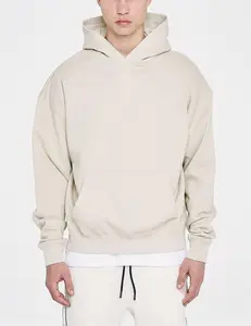 Mode 600 Gsm Franse Terry Mannen Hoodie Zonder Trekkoord Blanco Zwaargewicht Hoodies Hoge Kwaliteit Hoodie Fabrikanten