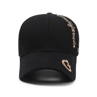 Gorra de Béisbol Deportiva de 6 Paneles con Protección Solar, de Fibra de Algodón, con Letras Bordadas, para Hombre y Mujer, Venta al Por Mayor