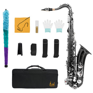 SLADE Student <span class=keywords><strong>Tenor</strong></span> <span class=keywords><strong>Saxophone</strong></span> <span class=keywords><strong>B</strong></span> <span class=keywords><strong>Flat</strong></span> Beginner <span class=keywords><strong>Saxophone</strong></span> Complete Set with Caseマウスピースストラップリードさまざまな色が利用可能 - Product Image 2