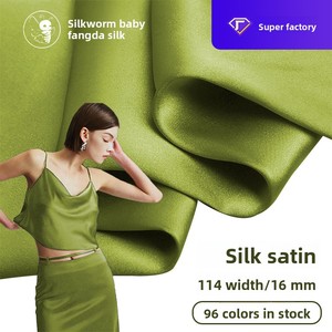 Tela <span class=keywords><strong>de</strong></span> Seda <span class=keywords><strong>de</strong></span> Morera Pura <span class=keywords><strong>de</strong></span> 16 Momme, Crepé <span class=keywords><strong>de</strong></span> China Tejido, 114 Pulgadas <span class=keywords><strong>de</strong></span> Ancho, 120 Colores, Resistente a la Abrasión, para Ropa <span class=keywords><strong>de</strong></span> Dormir y Lencería - Product Image 2