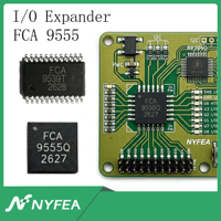 FCA9555Q WQFN-24(4x4) 16-Bit I2C GPIO Expander Output Interupsi Open-Drain Penggerak LED Terintegrasi -55C~+125C Pengganti