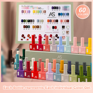 Set de <span class=keywords><strong>manicura</strong></span> de 60 colores con capa superior y capa Base, esmalte de uñas de Color Pastel, Etiqueta Privada - Product Image 4