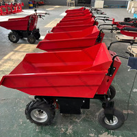 48V 32Ah 1000W Bürstenloser Gleichstrom motor Mini Dumper 500kg Kapazität Batterie betriebener Wagen Elektrische Schubkarre