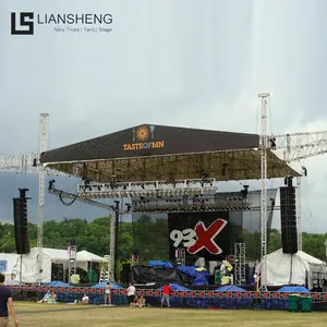Hot Sale Outdoor Event Concert Stage Truss Stand For Music Performance With Customized Shape Roof Concert Stage