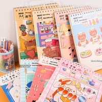 A3 Spiral-Skizzenbuch Verdicktes Kunst-Blanko-Bilderbuch Handgemaltes Farb- und Bleistift-Zeichenpapier für Erwachsene und Kinder zum Malen