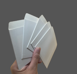 ซองกระดาษการ์ดสีขาว ซองคราฟท์แบบกำหนดเอง ซองรีไซเคิลพร้อมหน้าต่าง PVC สำหรับภาพถ่ายบุคคล ภาพถ่ายพอร์เทรต - Product Image 4