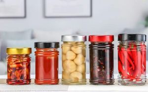 Bocal unique en verre pour cornichons Pâte de <span class=keywords><strong>boeuf</strong></span> Ketchup Sauce chili Beurre d'arachide Miel Bocaux en verre Emballage alimentaire en verre - Product Image 2